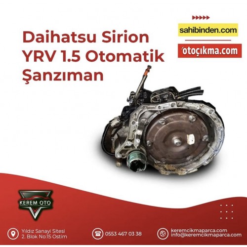 Daihatsu sirion yrv otomatik şanzıman 