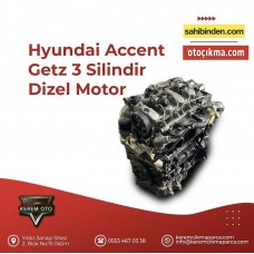Hyundai accent 3 silindir dizel motor 