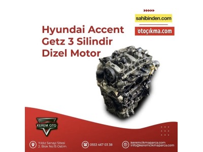 Hyundai accent GETZ 3 silindir motor 